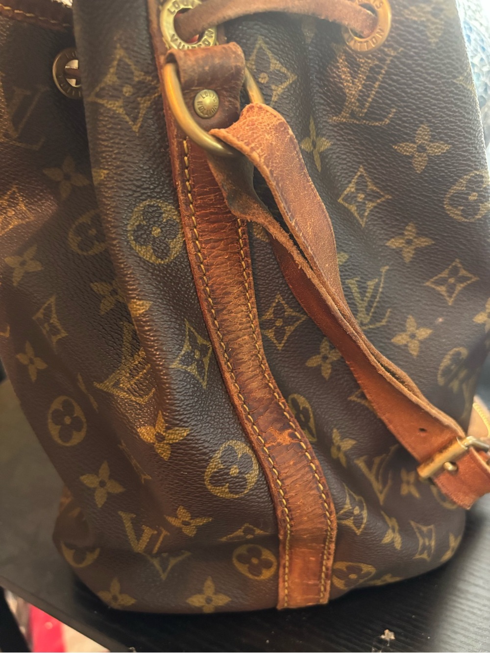 Authentic Vintage Louis VuittonMonogram Noé Bucket Bag Great Project/Daily Piece - Picture 7 of 14